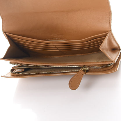 Bottega Veneta Nappa Intrecciato Continental Flap Wallet Cinnamon 5 of 9