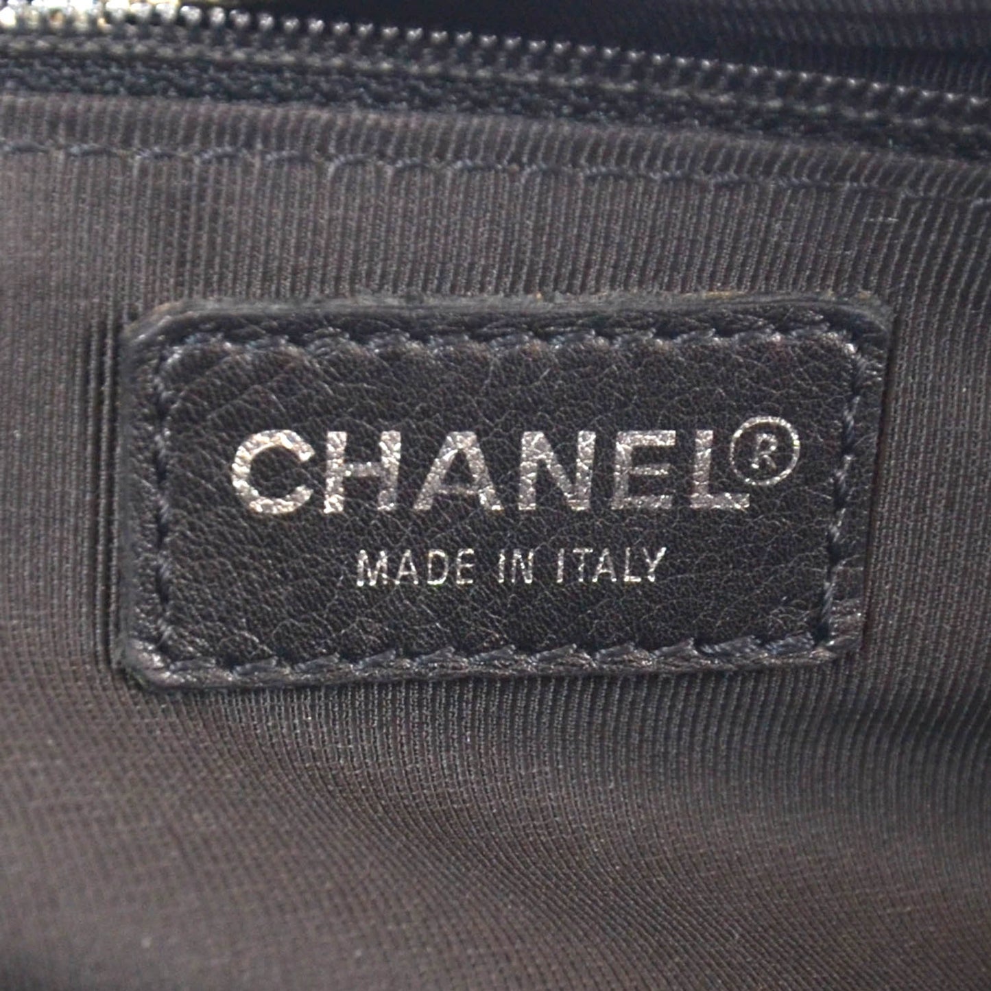 Caviar Quilted Bowler Black