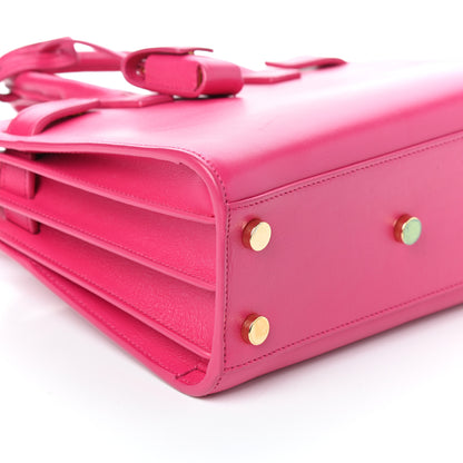 Saint Laurent Calfskin Nano Sac De Jour Lipstick Fuchsia 10 of 11