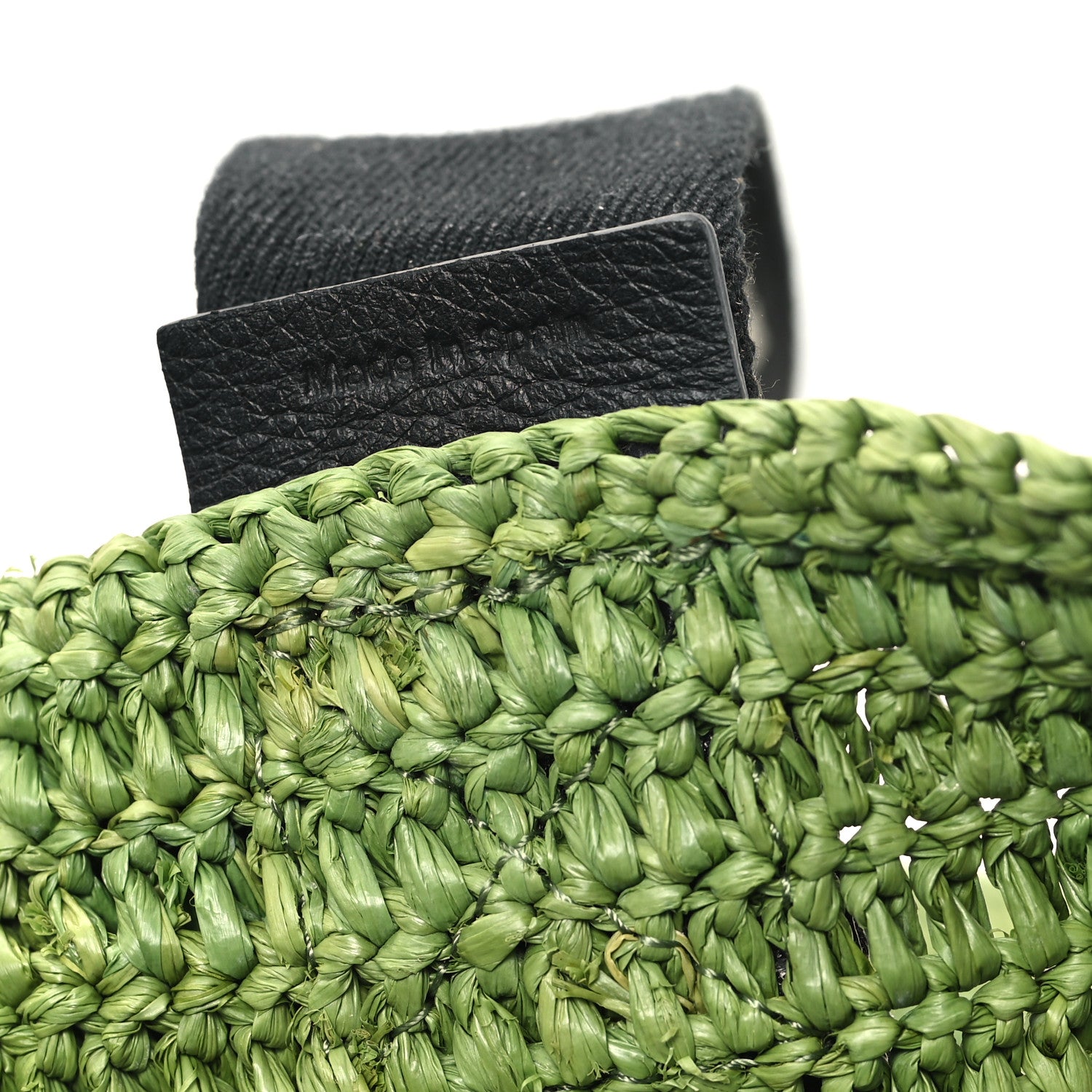 Loewe Raffia Paulas Ibiza Fold Shopper Tote Green 6 of 10