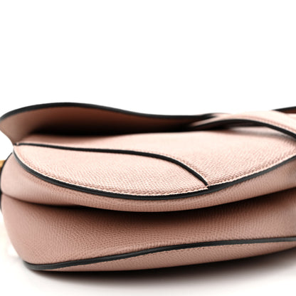 Christian Dior Grained Calfskin Saddle Bag With Strap Blush 10 of 11