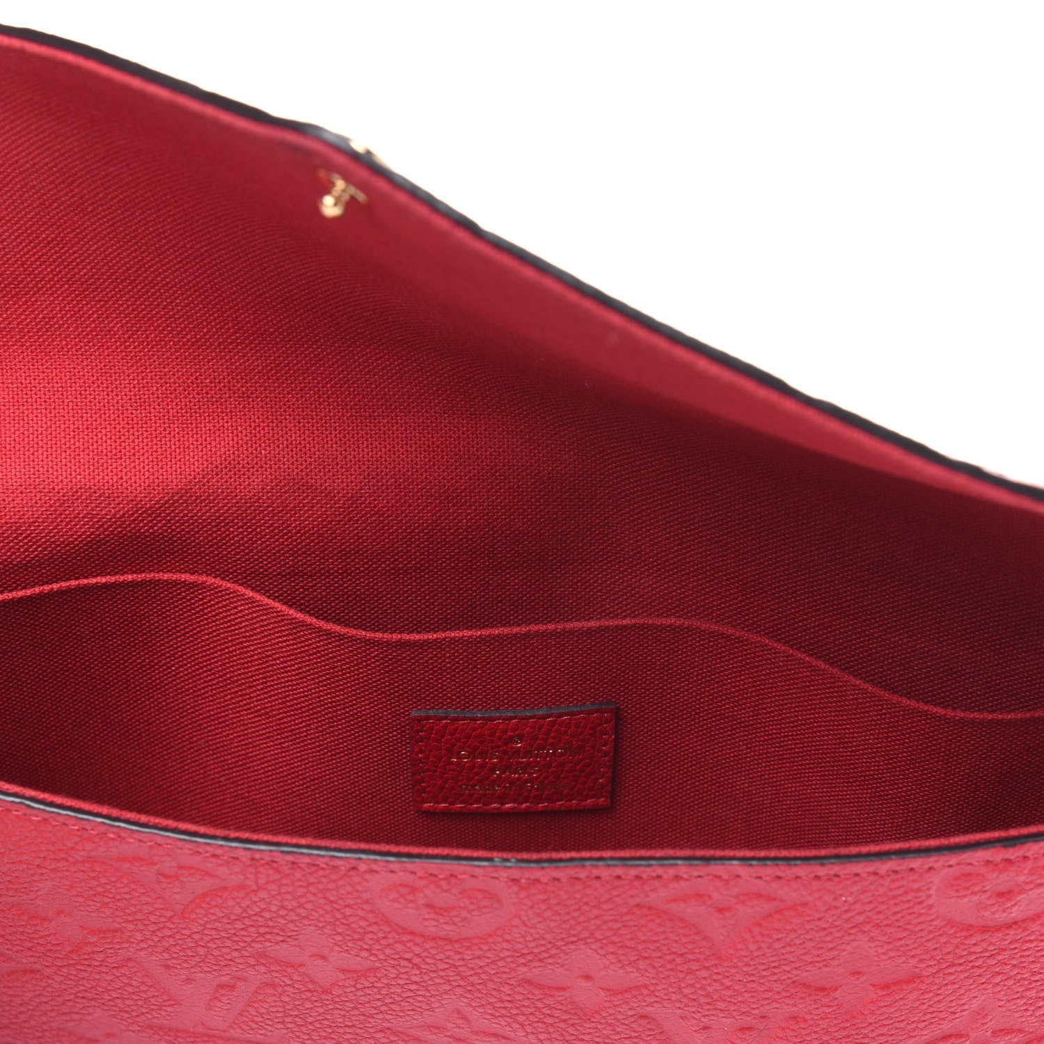 Louis Vuitton Empreinte Pochette Felicie Chain Wallet Scarlet 10 of 19