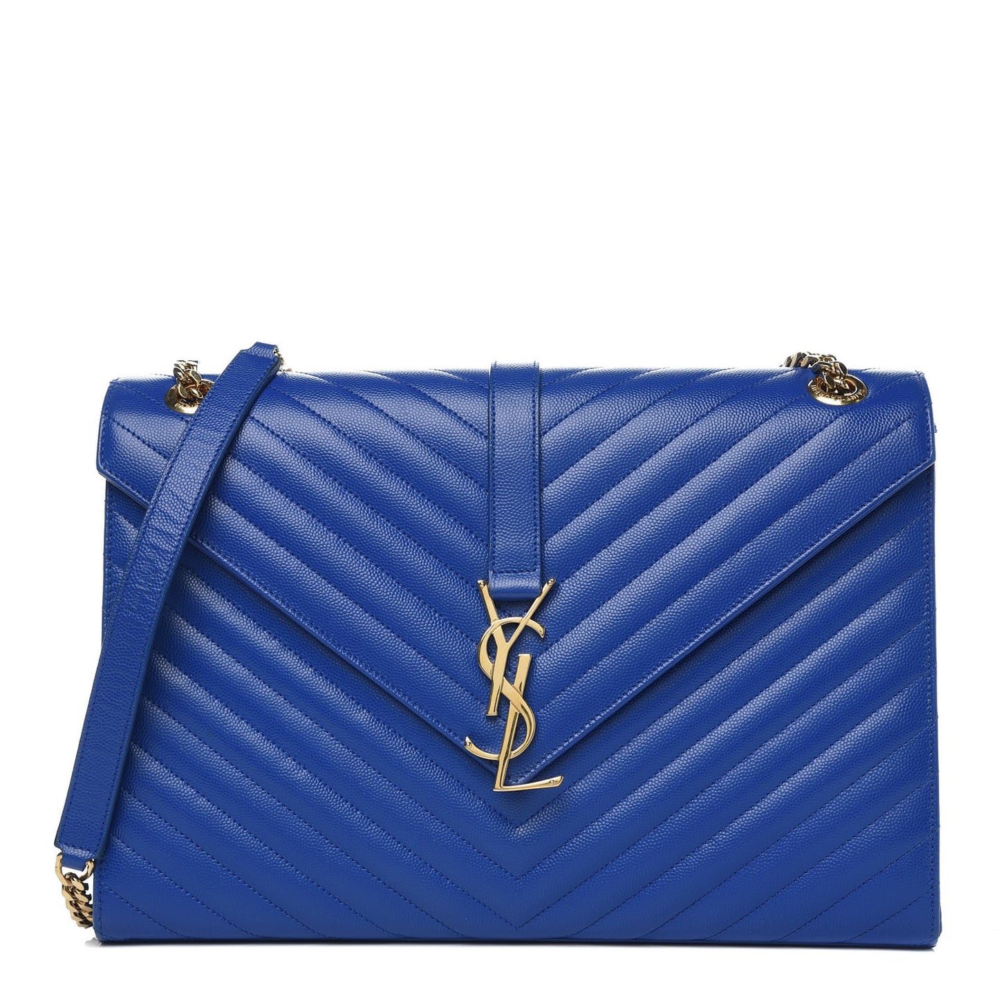 Grain De Poudre Matelasse Chevron Large Monogram Satchel