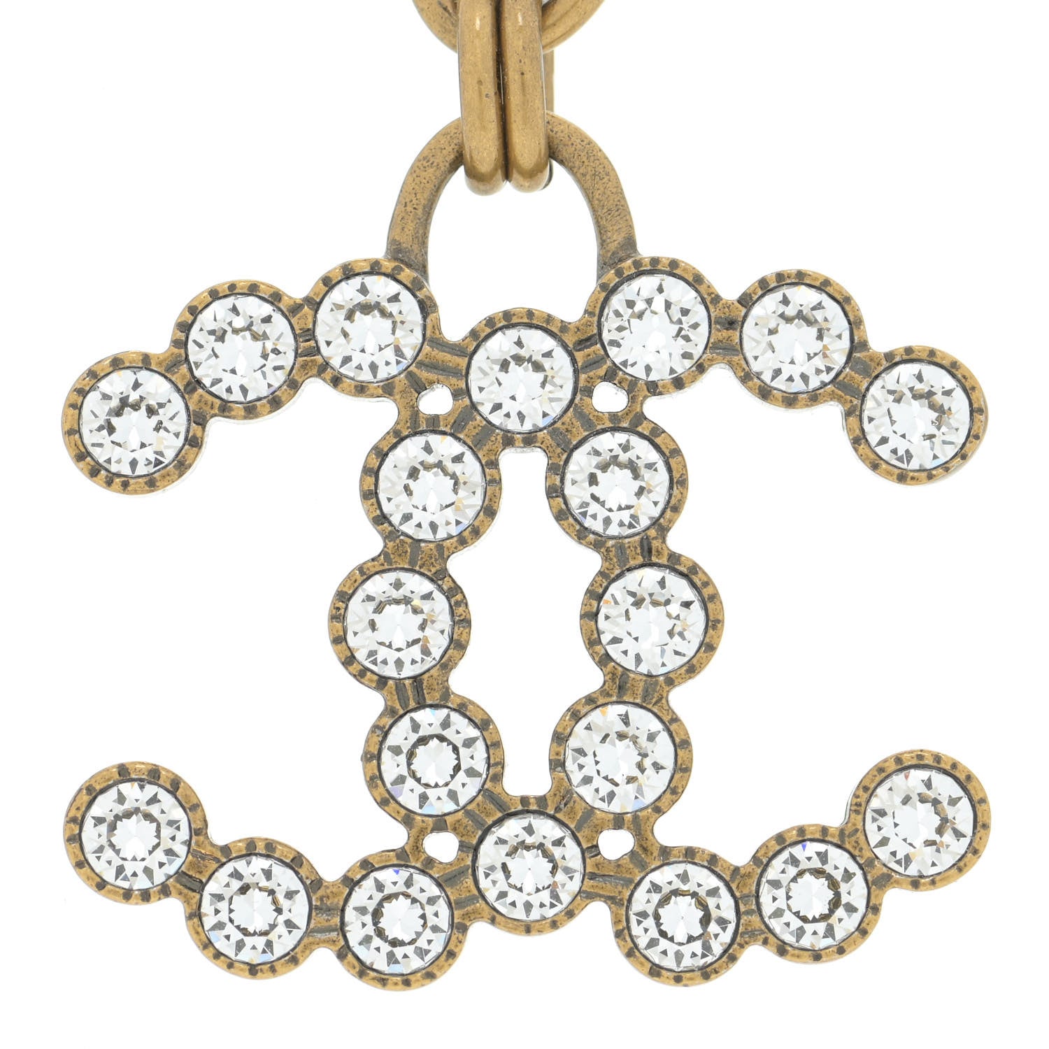 Chanel Crystal CC City Of Lights Necklace Gold 4 of 7