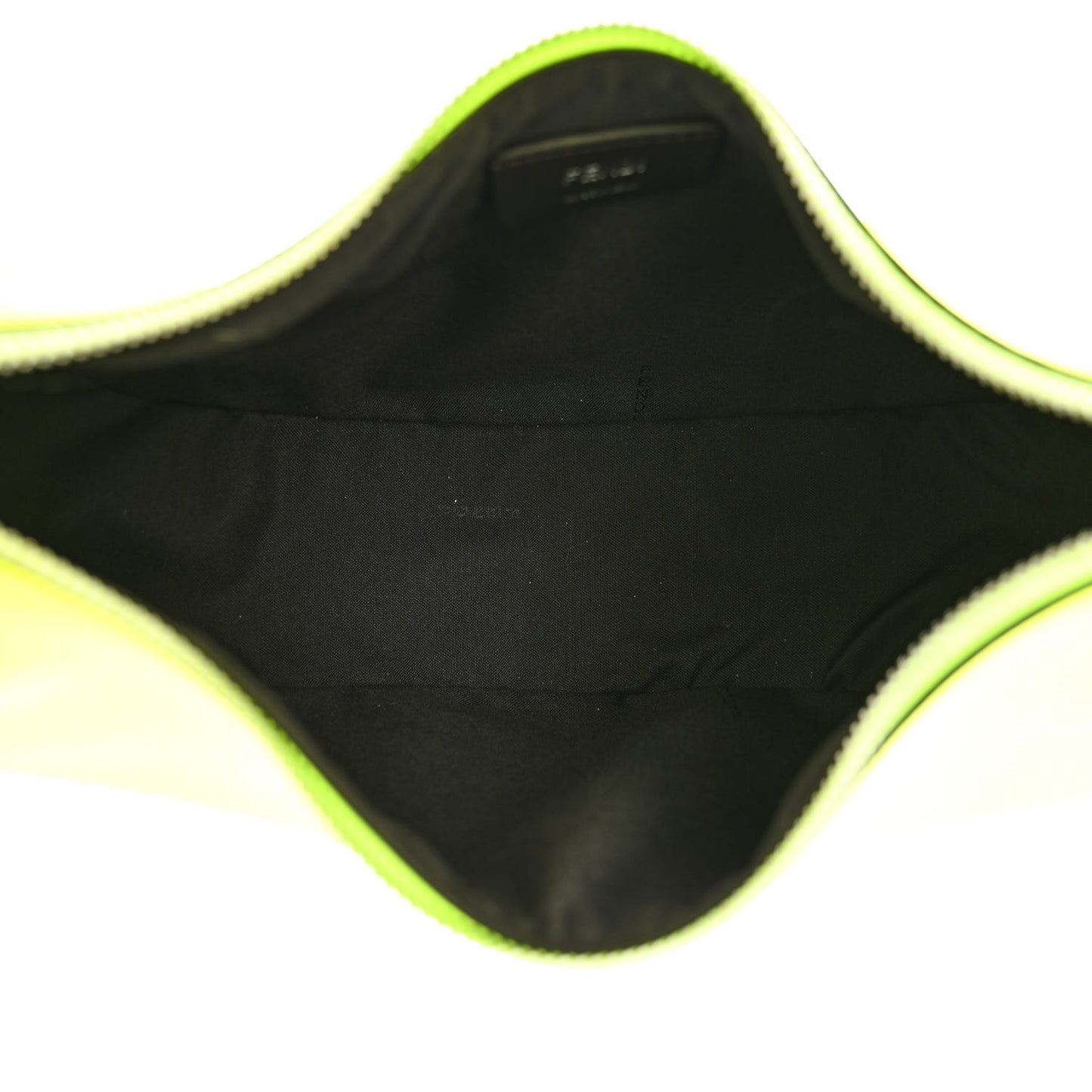 Vitello Grace Matte Small Fendigraphy Hobo Bag Neon Yellow
