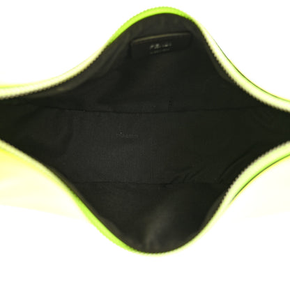 Fendi Vitello Grace Matte Small Fendigraphy Hobo Bag Neon Yellow 5 of 10