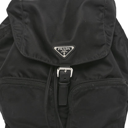 Prada Tessuto Nylon Saffiano Vela Backpack Black 7 of 9