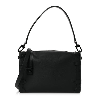 Louis Vuitton Calfskin Side Trunk MM Black 1 of 12