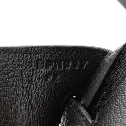 Hermes Togo Birkin 25 Black 7 of 12