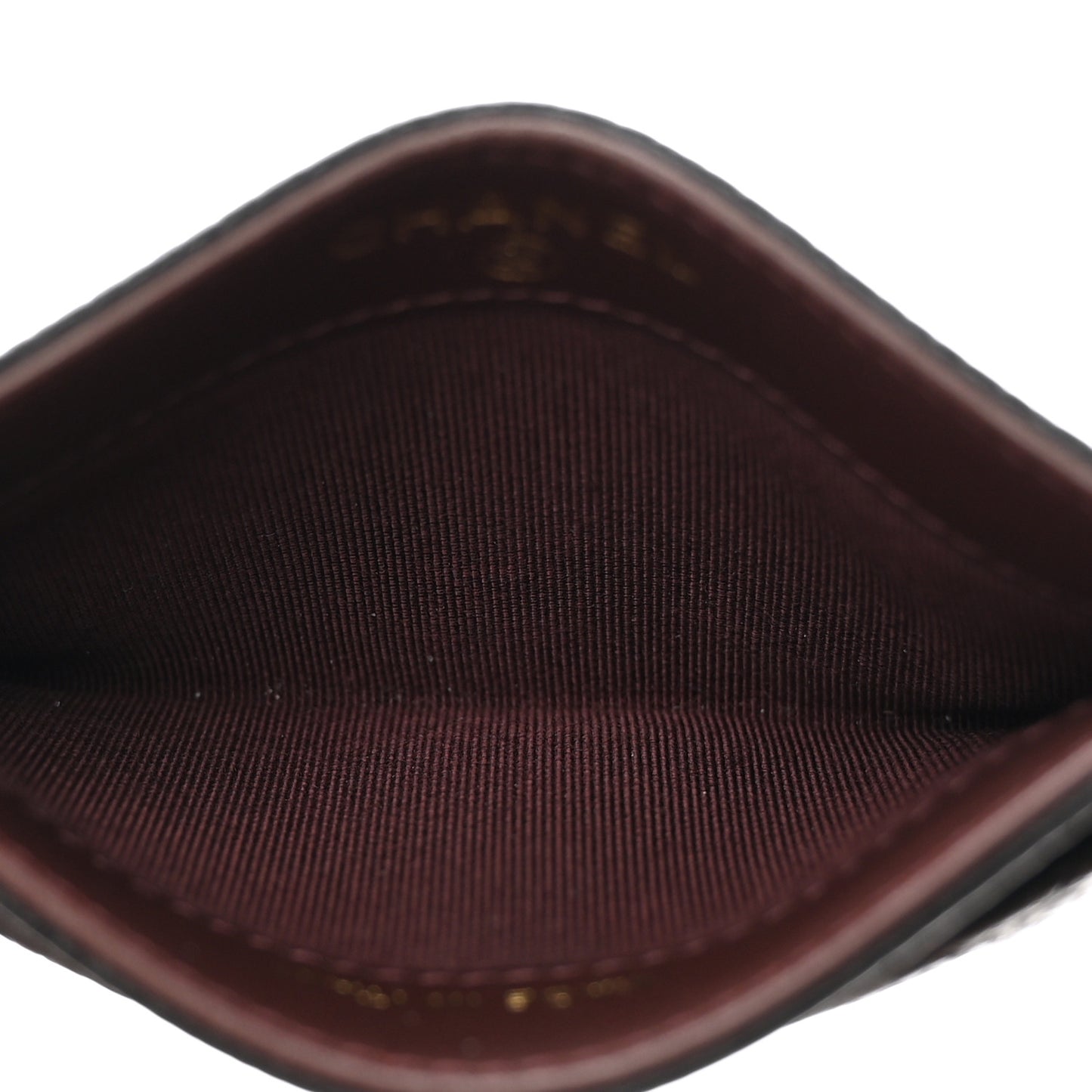 Caviar Quilted Card Holder Black