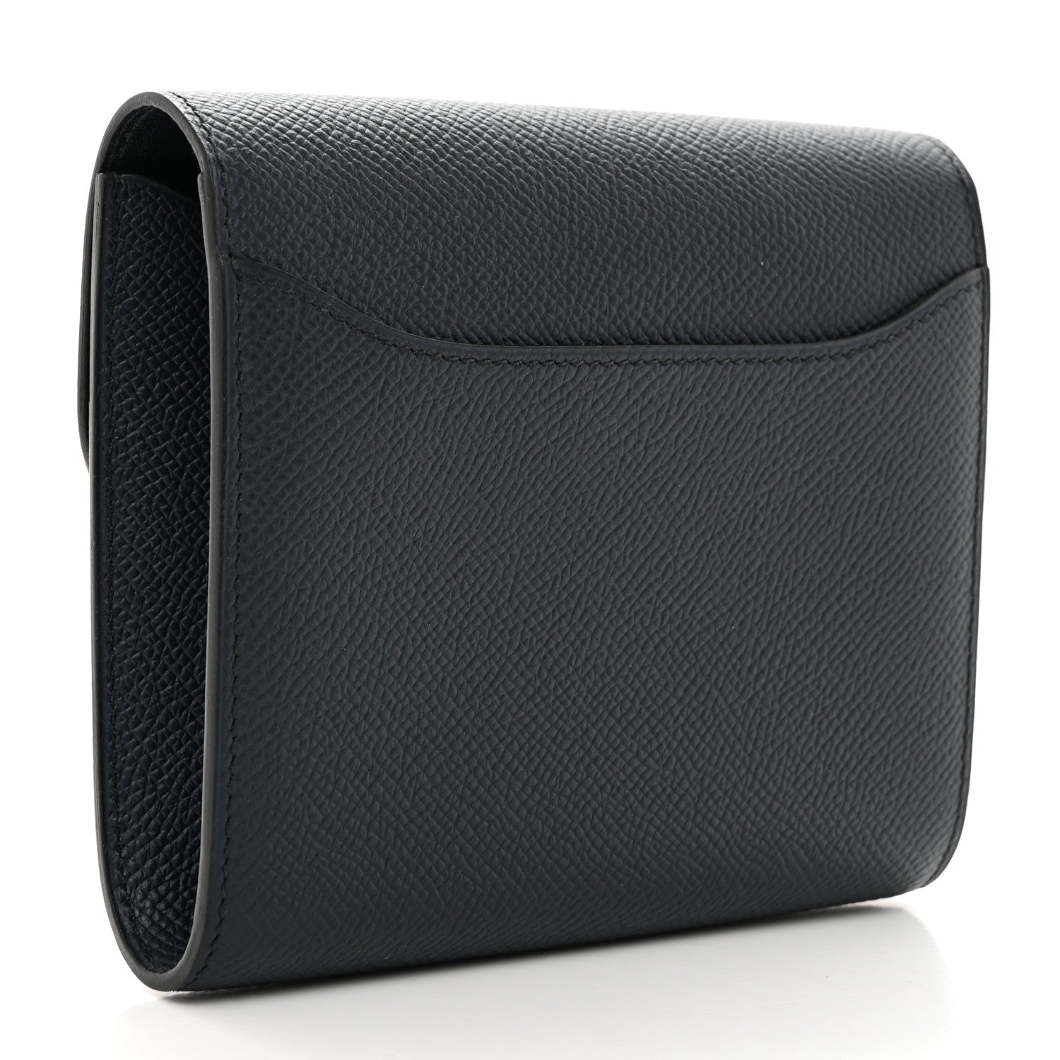 Hermes Epsom Constance Compact Passant Wallet Bleu Indigo 3 of 7