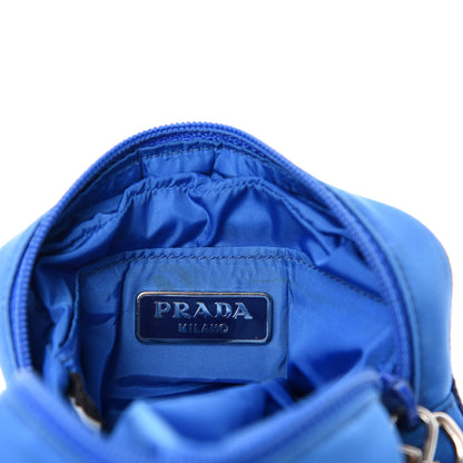 Prada Tessuto Nylon Saffiano Wristlet Azzurro 8 of 11