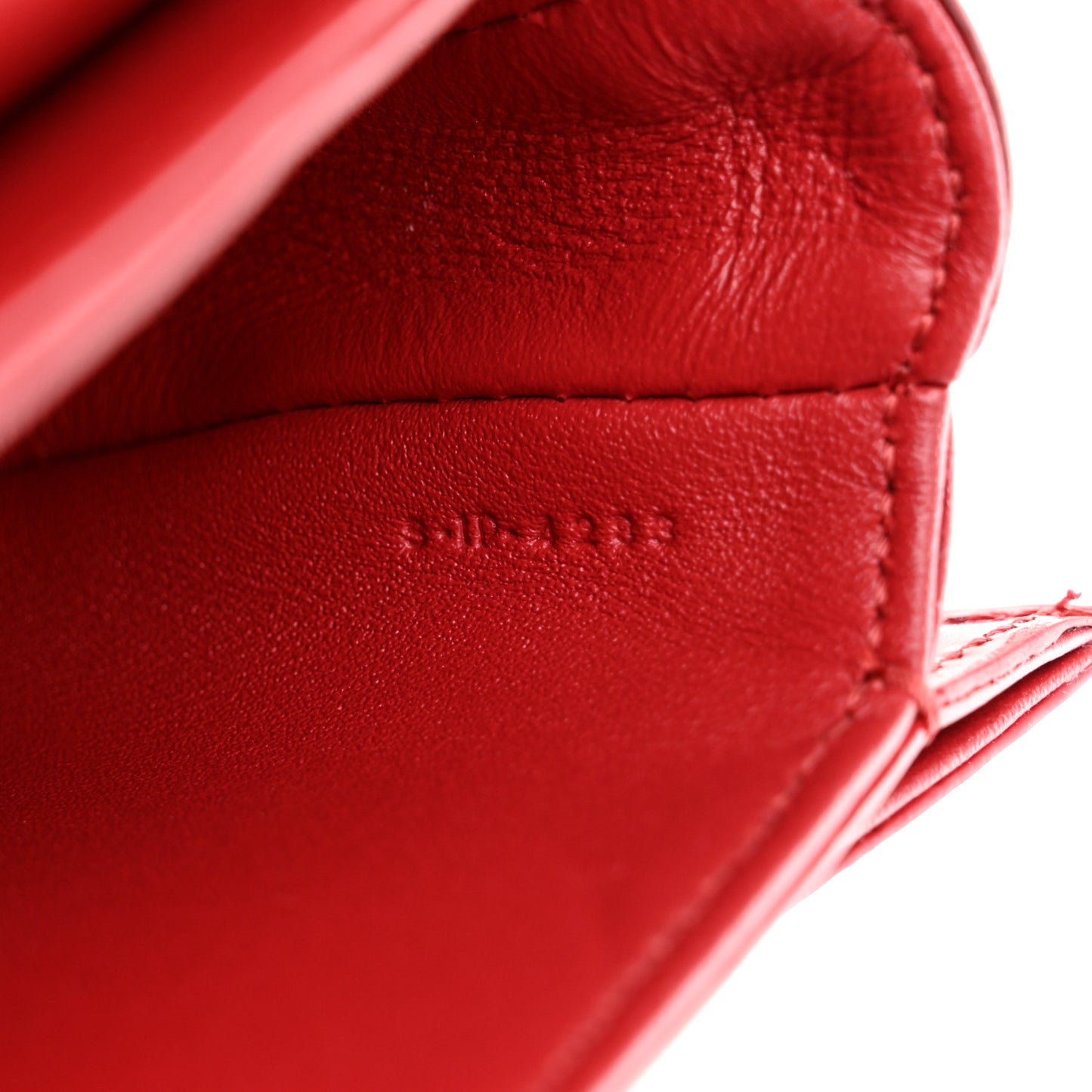 Shiny Calfskin Triomphe Mini Besace Clea Red