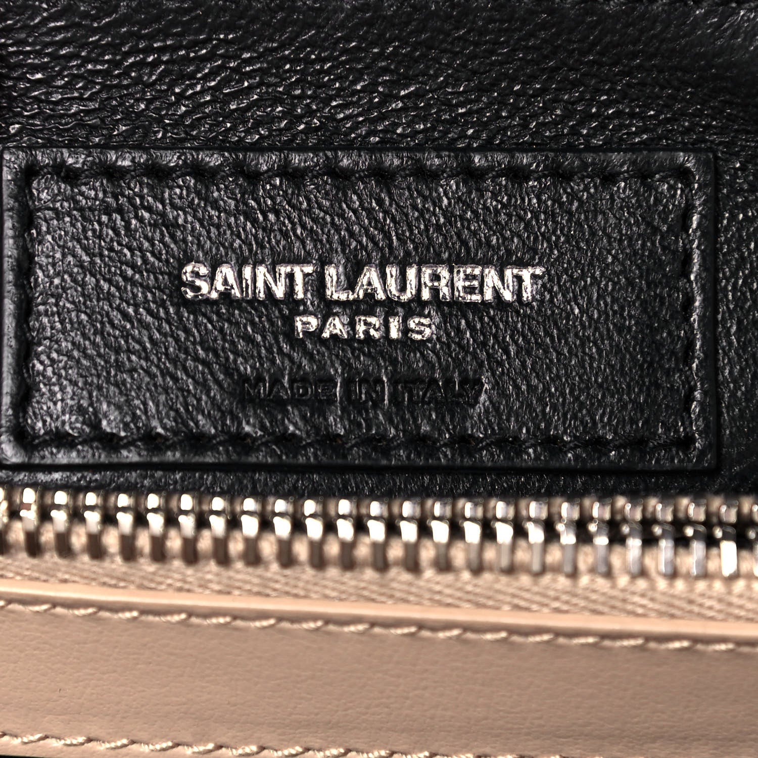Saint Laurent Calfskin Y Quilted Monogram Small Loulou Chain Satchel Dark Beige 5 of 10