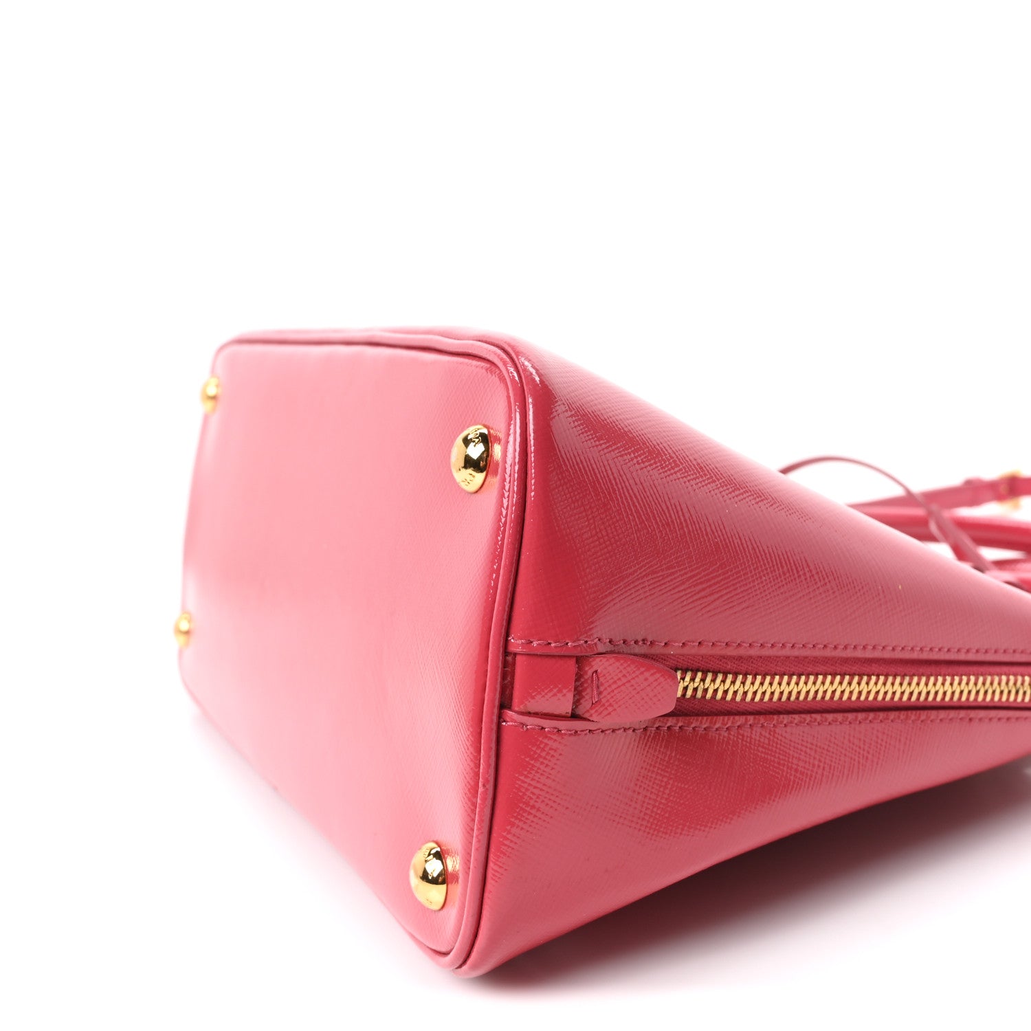Prada Saffiano Vernice Medium Promenade Tote Peonia 10 of 10