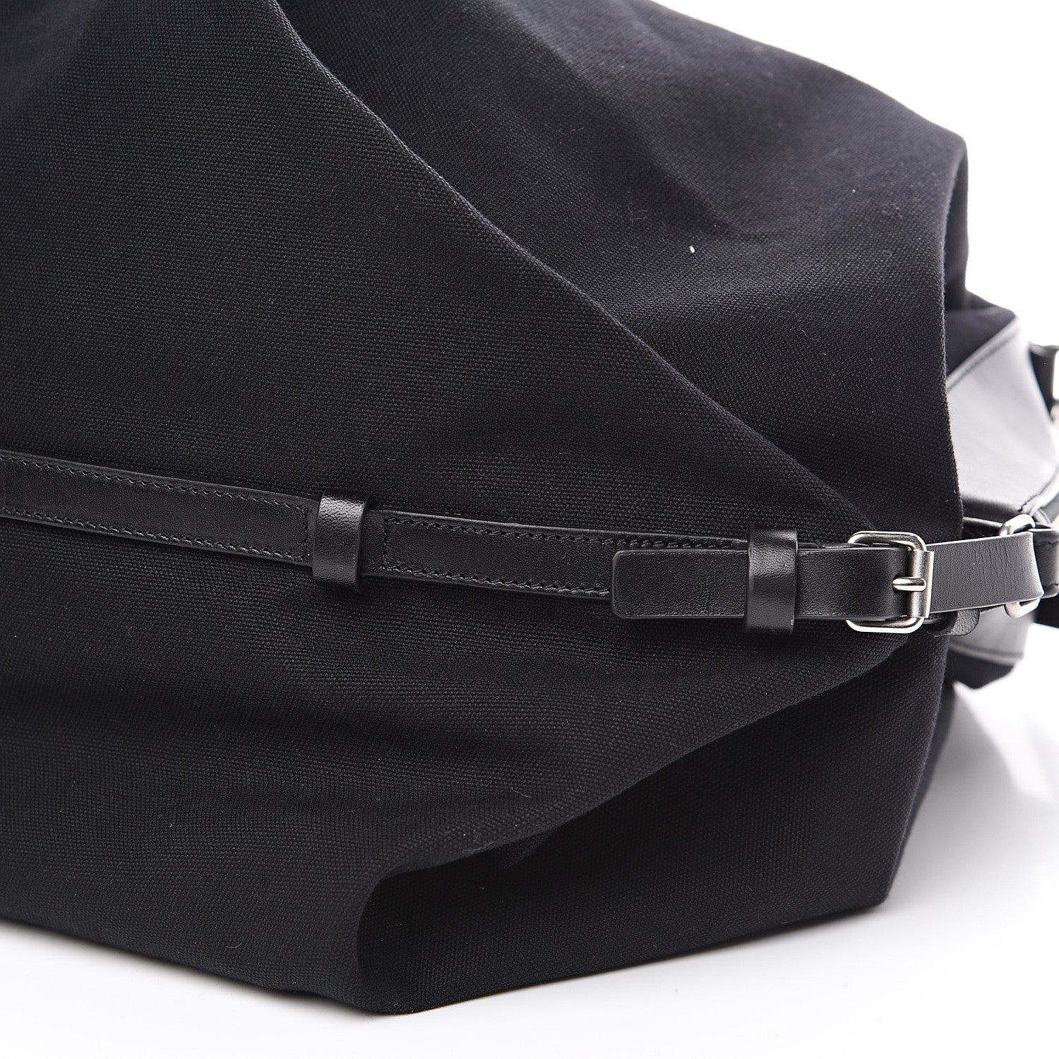 Saint Laurent Canvas ID Shopping Bag Black 8 of 8