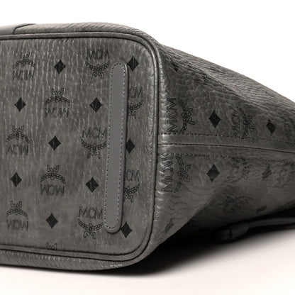 MCM Visetos Medium Liz Reversible Shopper Tote Phantom Grey 10 of 20