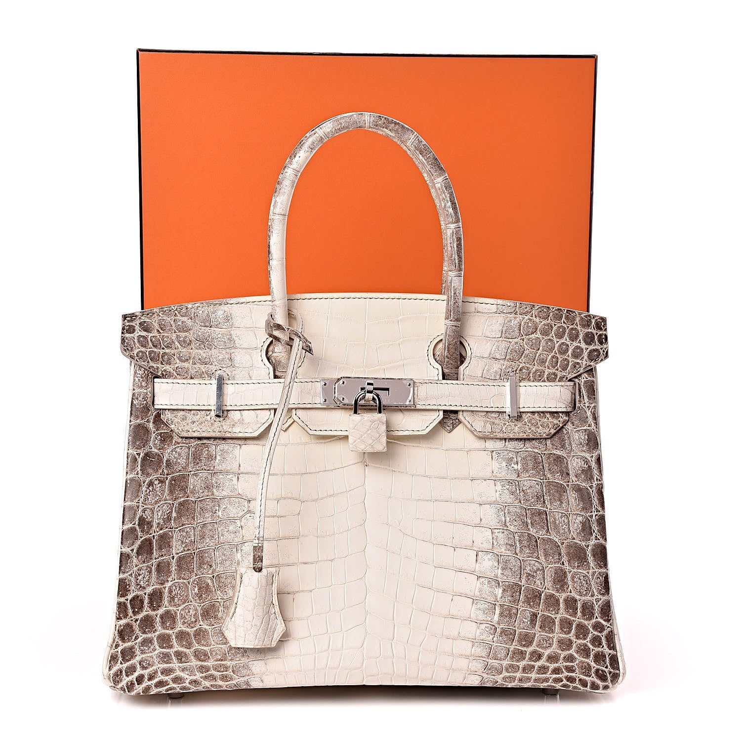Hermes Matte Niloticus Crocodile Himalaya Birkin 30 Blanc 56 of 56