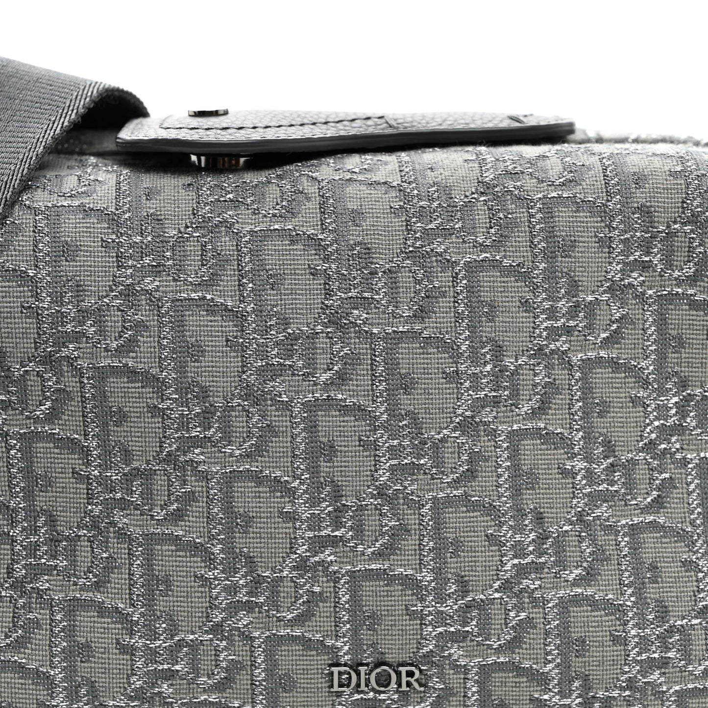 Oblique Jacquard Lingot 22 Bag Silver