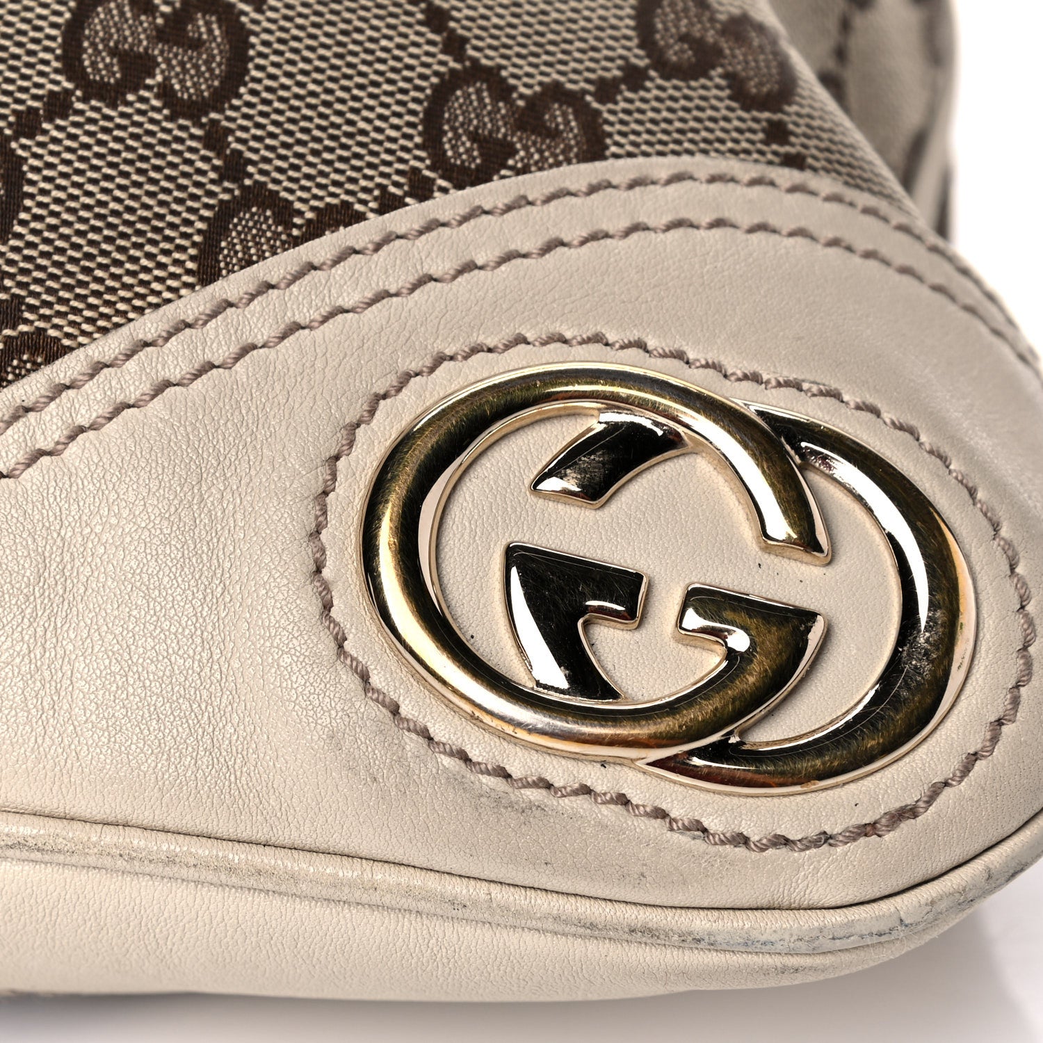 Gucci Monogram Medium New Britt Hobo Off White 17 of 22