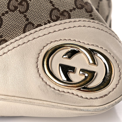 Gucci Monogram Medium New Britt Hobo Off White 17 of 22