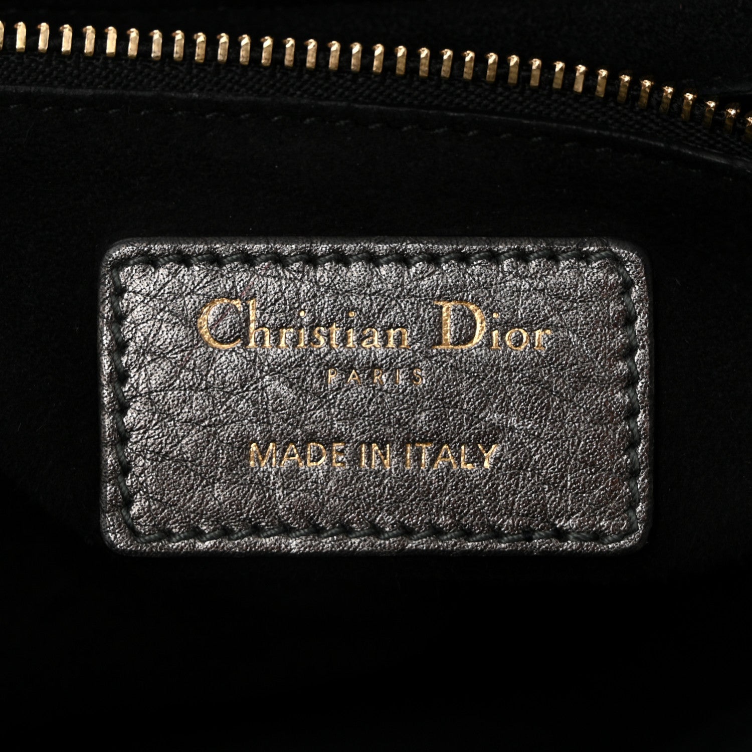 Christian Dior Metallic Grained Calfskin Cannage Medium Supple Lady Dior Steel 6 of 10