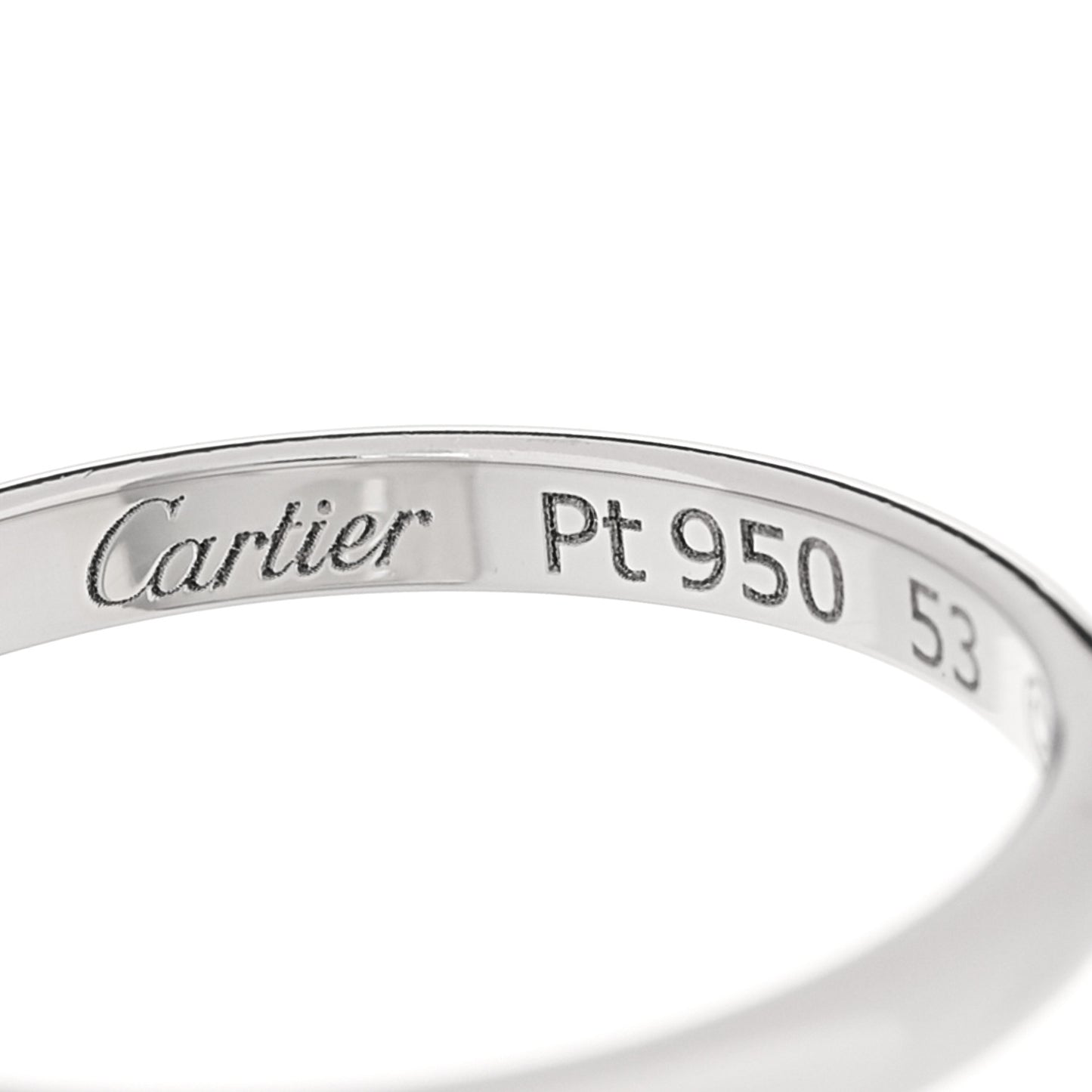 Platinum 2mm 1895 Wedding Band Ring 53 6.5