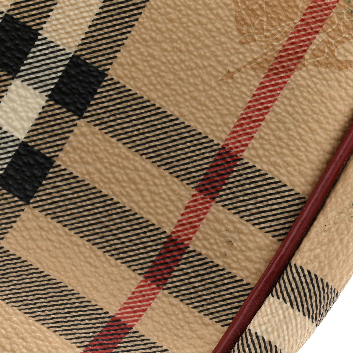 Burberry Haymarket Check Pochette Military Red 14 of 15