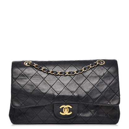Chanel Lambskin Quilted Medium Double Flap Black 1 of 21
