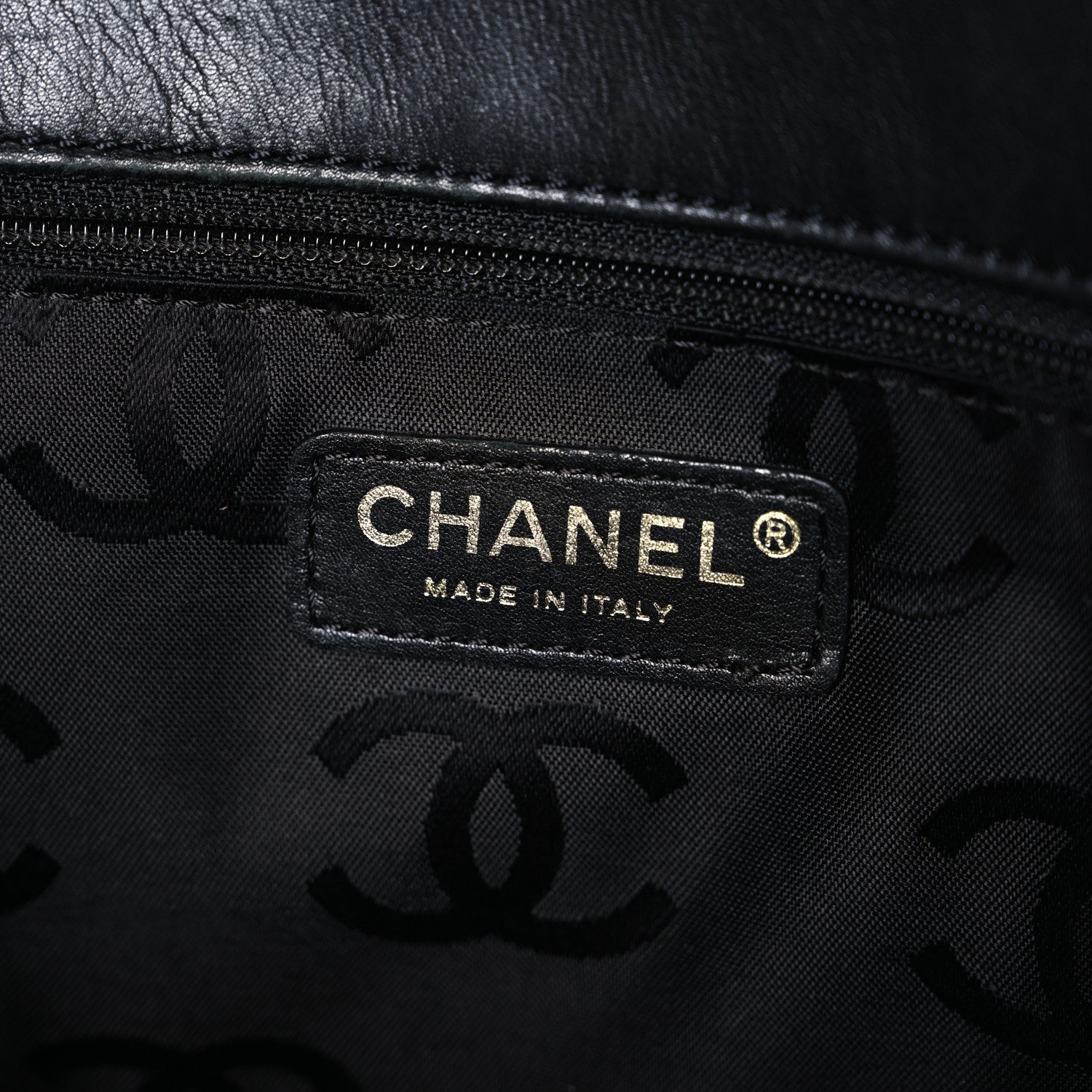 Chanel Calfskin Contrast Stitch Surpique Tote Black 6 of 11