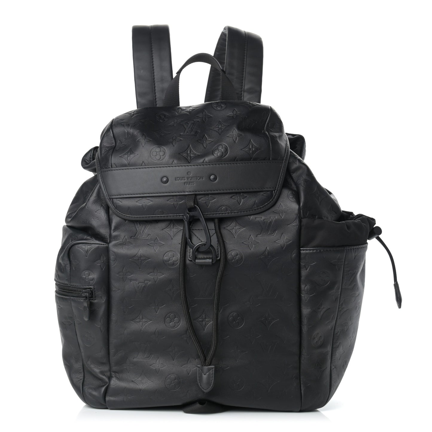 Calfskin Monogram Shadow Discovery Backpack Black