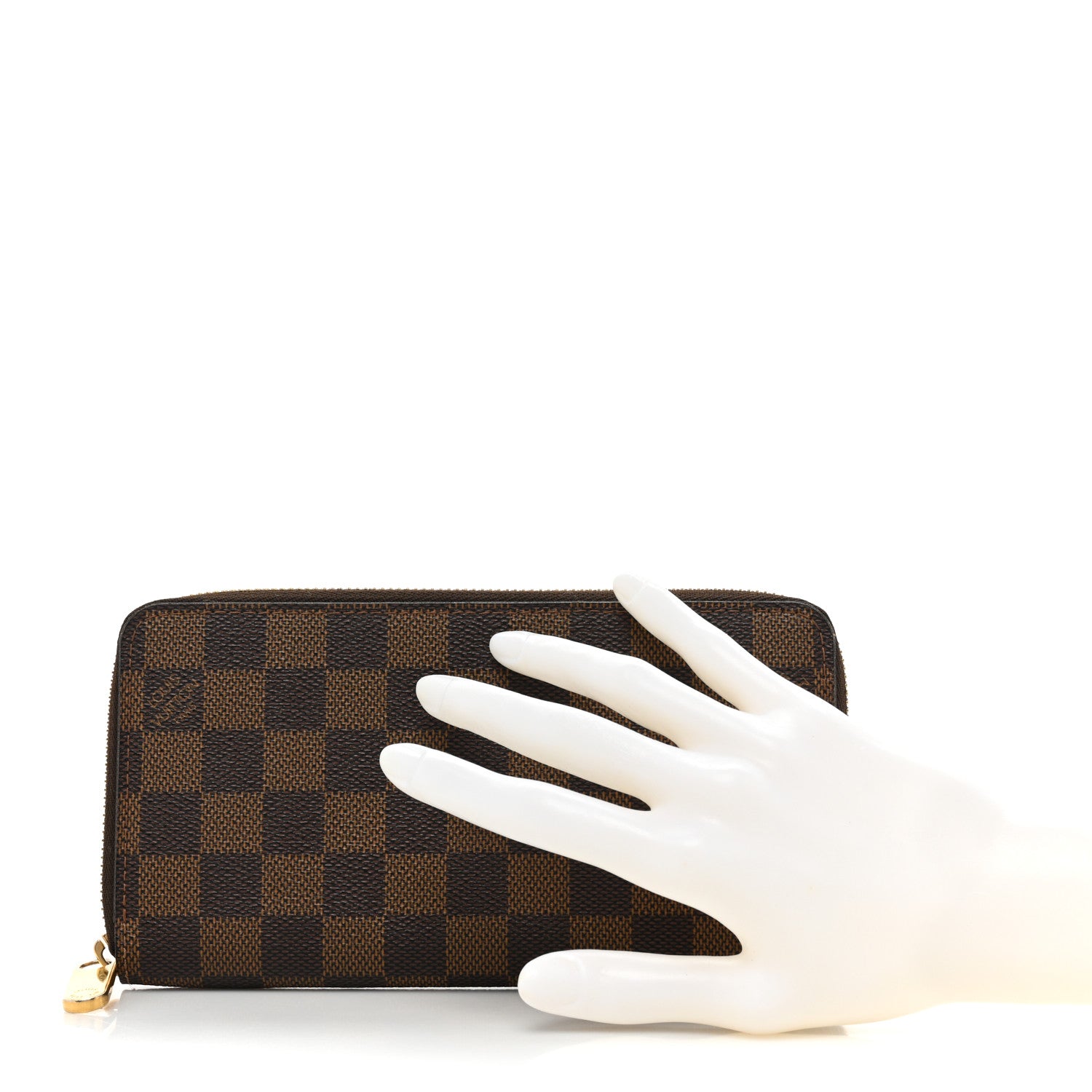 Louis Vuitton Damier Ebene Zippy Wallet 2 of 15