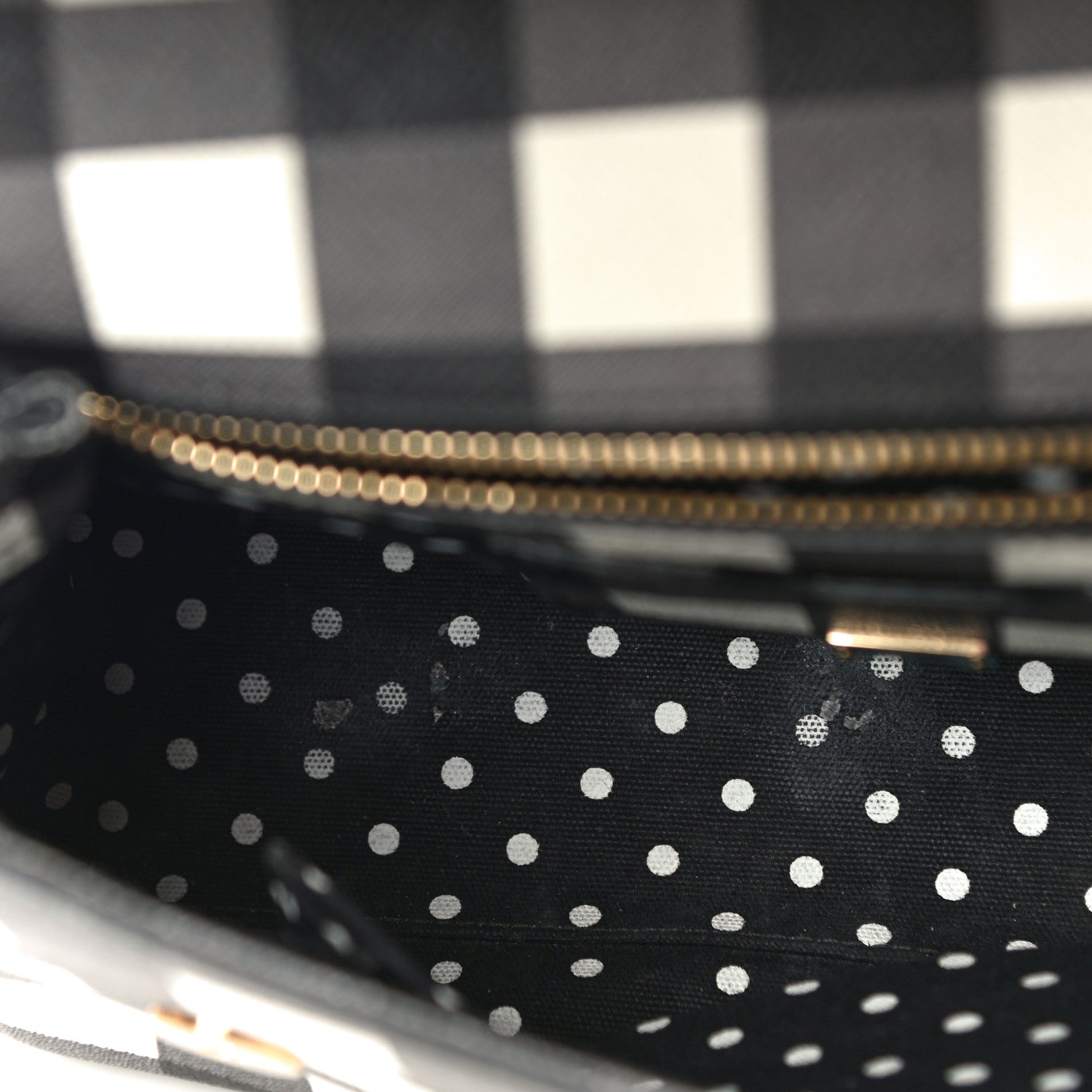 Dolce & Gabbana Dauphine Print Checker Medium Miss Sicily Satchel Black White 10 of 18