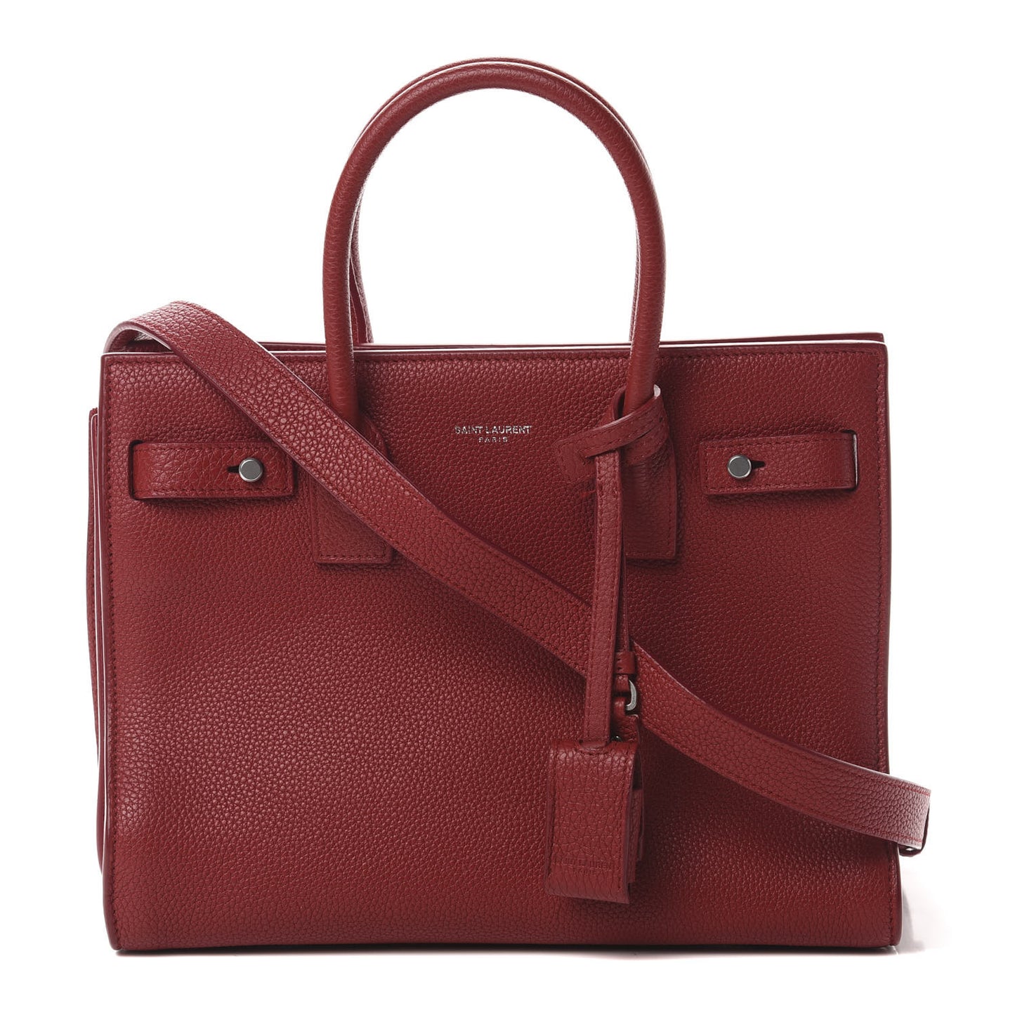Grained Calfskin Baby Sac De Jour Souple Red