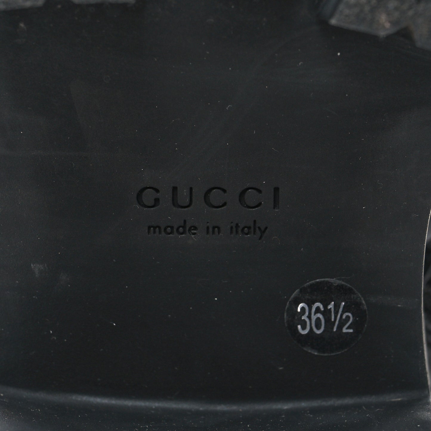 Cordovan Lux Nappa GG Matelasse Lace Up 60mm Combat Boots 36.5 Black