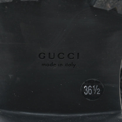 Gucci Cordovan Lux Nappa GG Matelasse Lace Up 60mm Combat Boots 36.5 Black 7 of 8