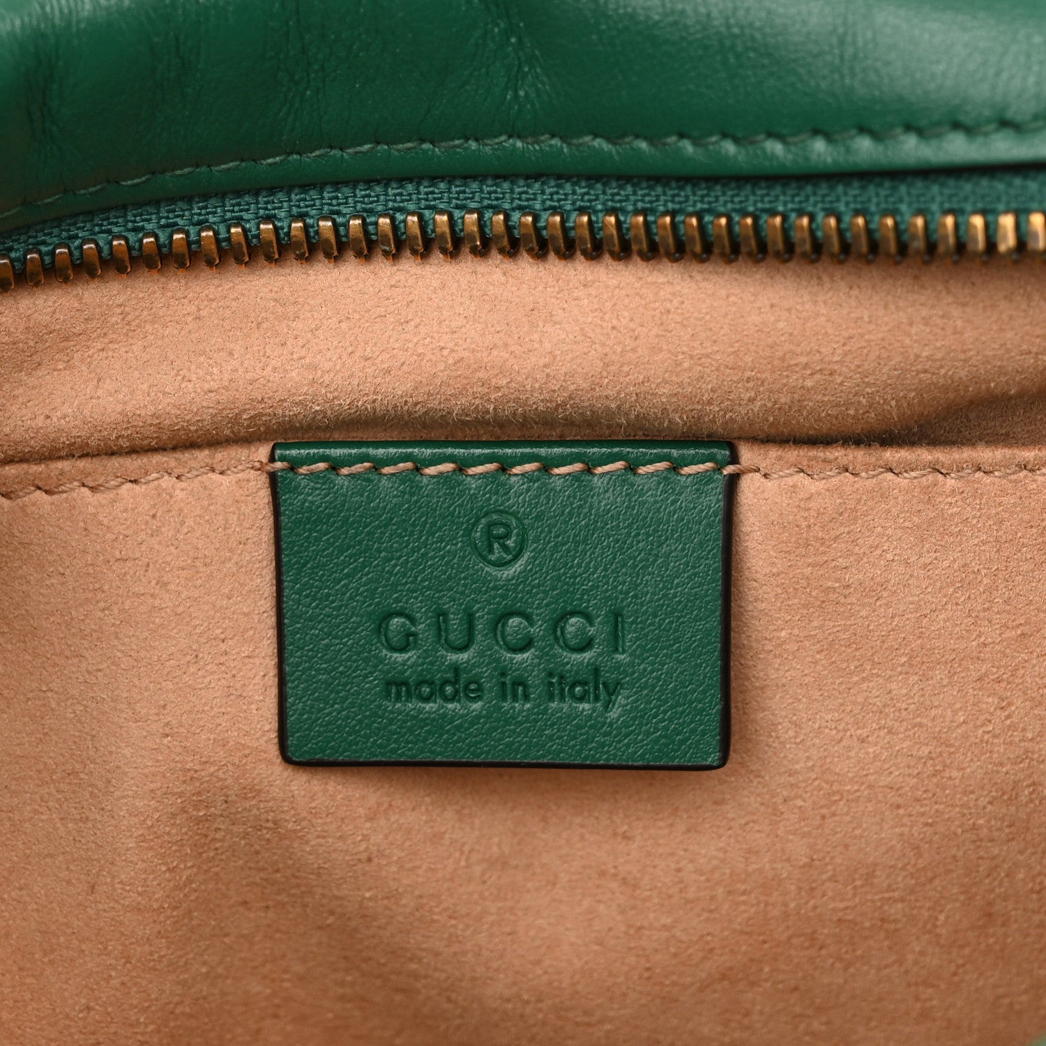 Gucci Calfskin Matelasse Small GG Marmont Chain Shoulder Bag Emerald Green 6 of 11