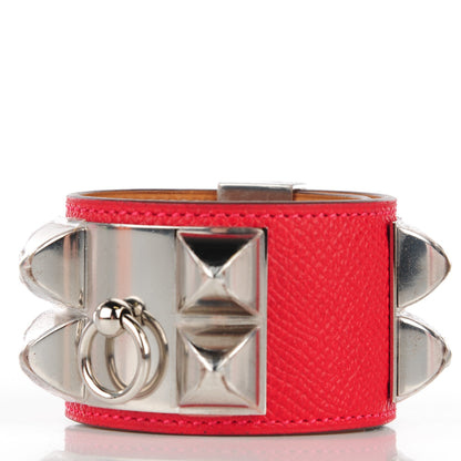 Hermes Epsom Collier De Chien CDC Bracelet S Rouge Casaque 3 of 8