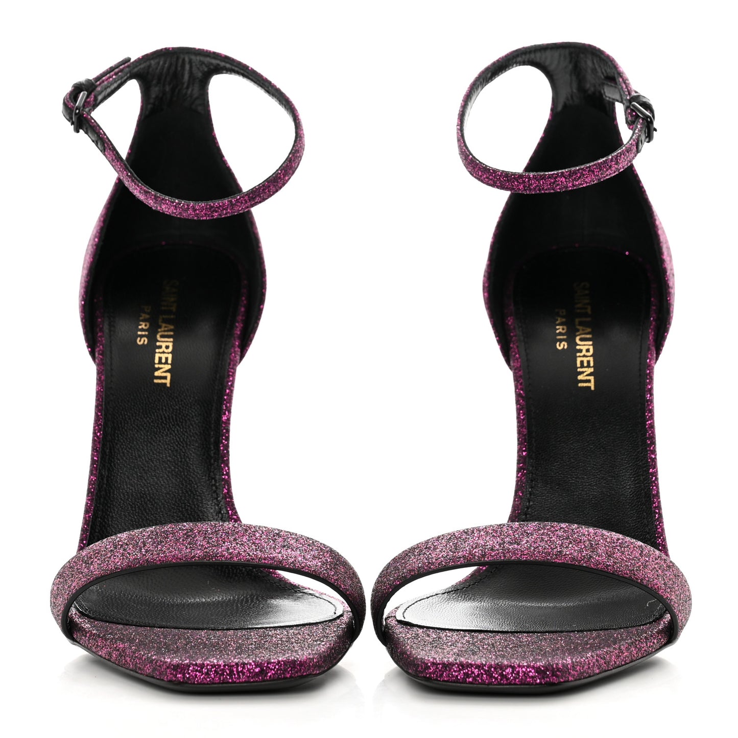 Glitter Amber 105 Ankle Strap Sandals 38.5 Fuchsia