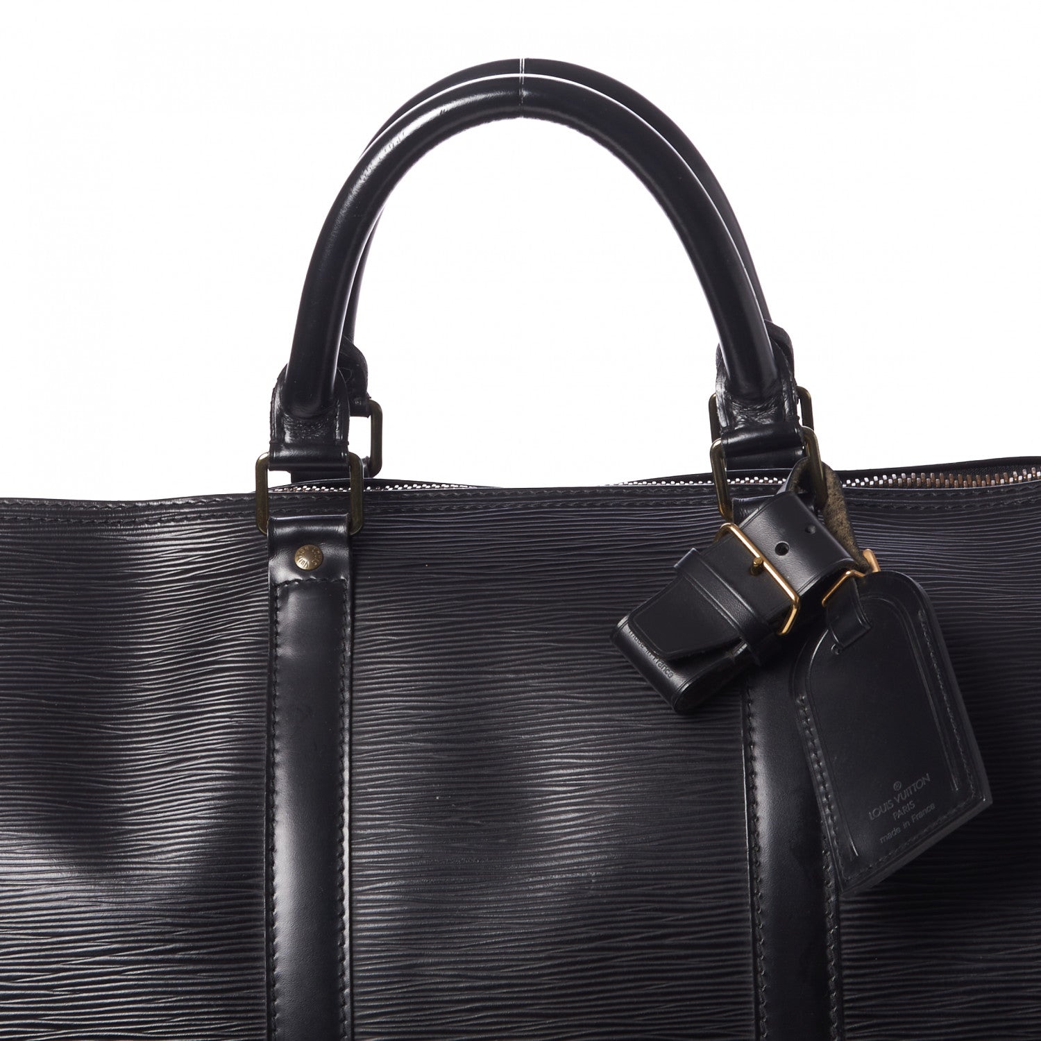 Louis Vuitton Epi Keepall 55 Black 8 of 10