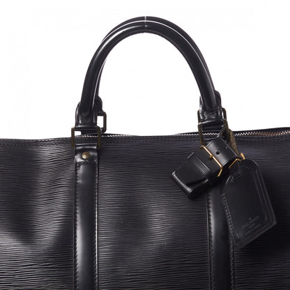 Louis Vuitton Epi Keepall 55 Black 8 of 10