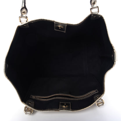 Gucci Crystal Monogram Medium Joy Tote Gold 5 of 17