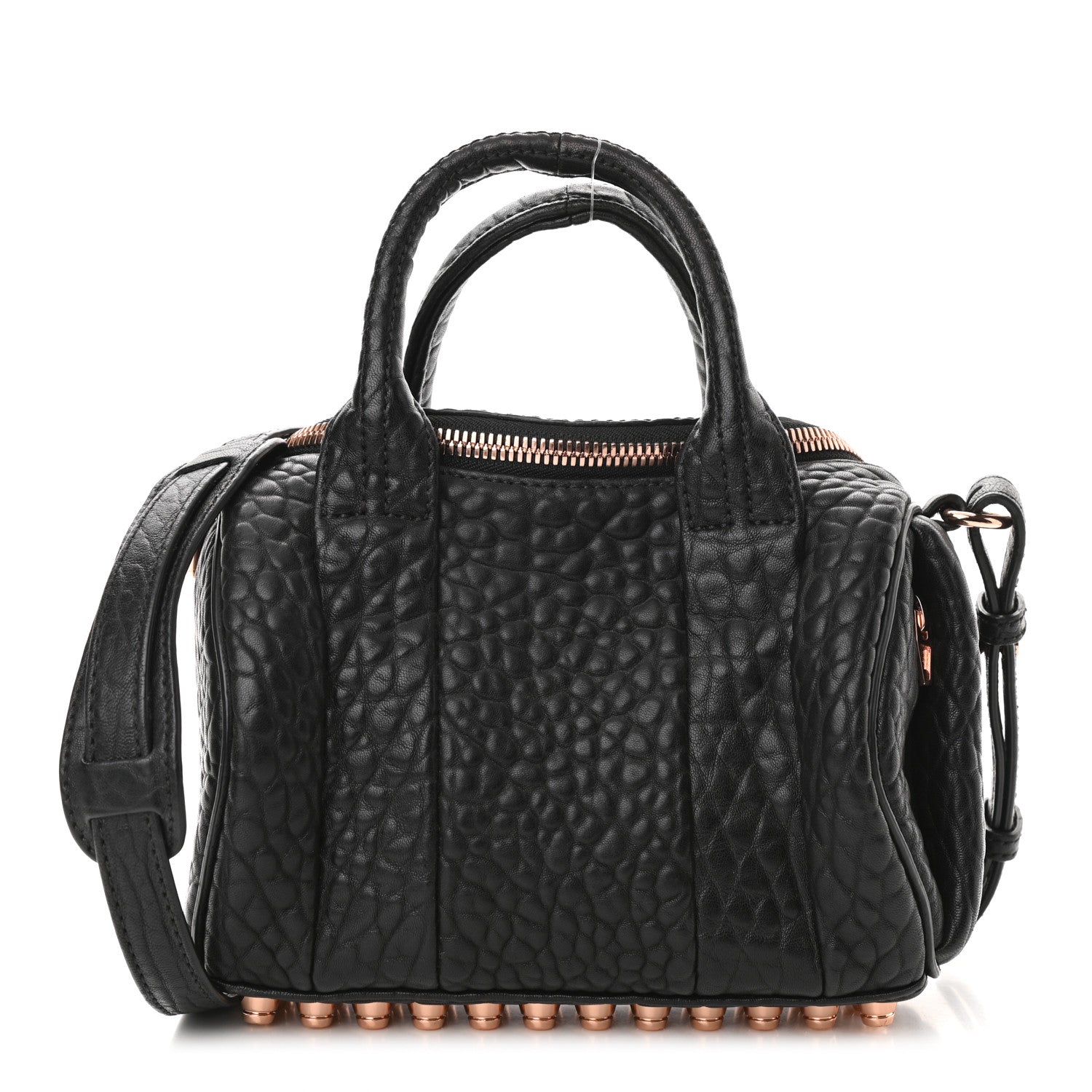Alexander Wang Pebbled Lambskin Mini Rockie Black Rose Gold Hardware 1 of 10