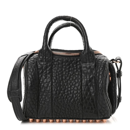 Alexander Wang Pebbled Lambskin Mini Rockie Black Rose Gold Hardware 1 of 10
