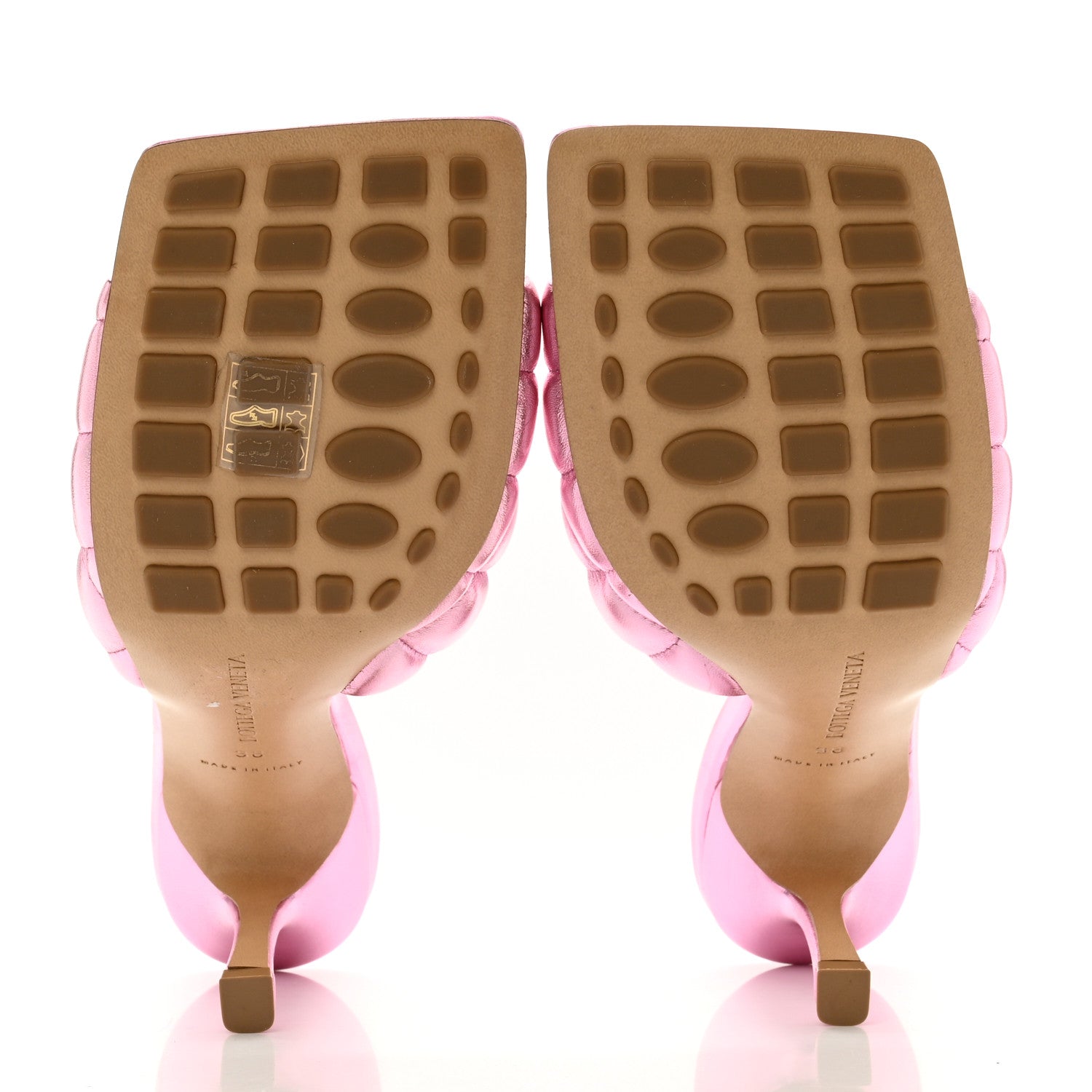 Bottega Veneta Metallic Nappa Reflection Matelasse Padded Mule Sandals 38 Azalea 5 of 7