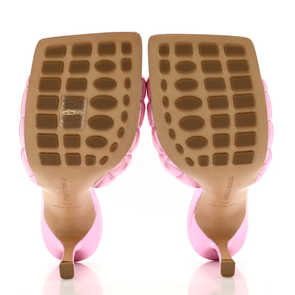 Bottega Veneta Metallic Nappa Reflection Matelasse Padded Mule Sandals 38 Azalea 5 of 7