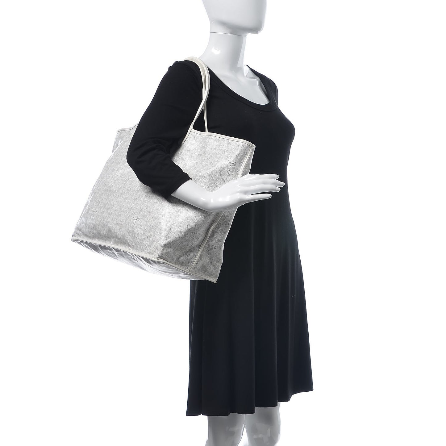 Goyardine Reversible Anjou GM White