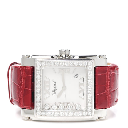 Chopard Stainless Steel Alligator Diamond Bezel 36mm Happy Diamonds Quartz Watch 2 of 6