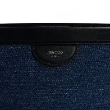 Jimmy Choo Denim Choo Pouch Clutch Blue 6 of 11