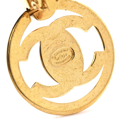 Chanel Metal CC Turnlock Clip On Earrings Gold 4 of 4